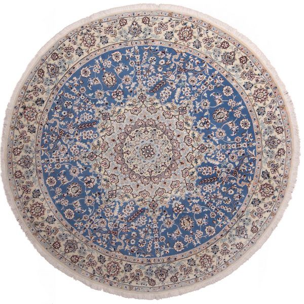 Tappeto Persiano Nain 244cm visione dall'alto