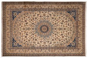 Tappeto Persiano Nain 6 Capi 329x218cm visione dall'alto