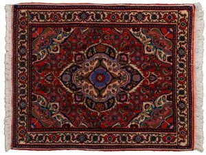 Tappeto Persiano Saruk 90x70cm visione dall'alto