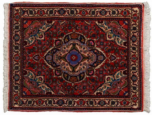 Tappeto Persiano Saruk 90x70cm visione dall'alto