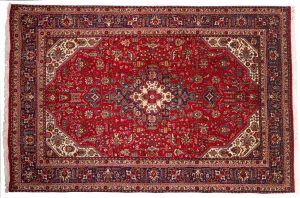 Tappeto Persiano Tabriz 300x199cm visione dall'alto