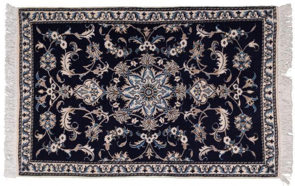 Tappeto Persiano Nain 135x87cm visione dall'alto
