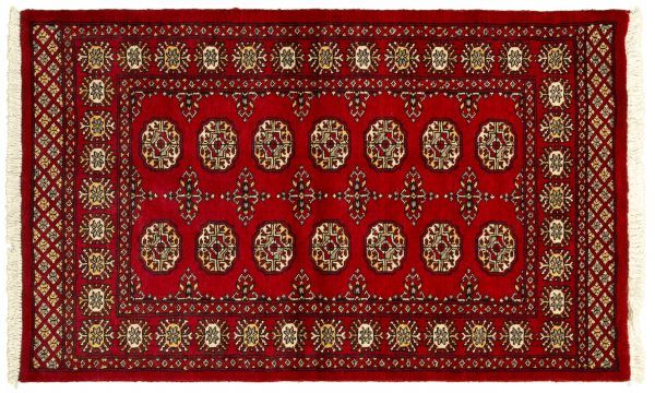 Tappeto Pakistano Bukara 150x91cm visione dall'alto