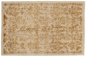 Tappeto Nepal Design color oro 153x102cm visione dall'alto