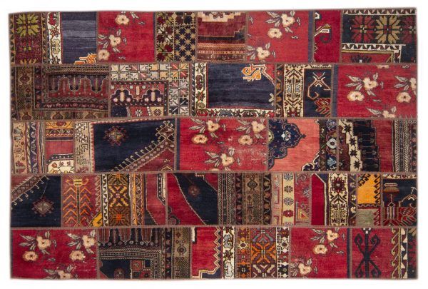Tappeto Turchia Patchwork 300x197cm visione dall'alto