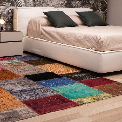 tappeto patchwork quadrato