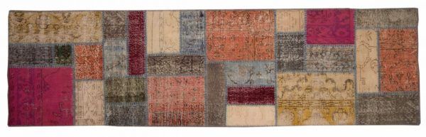 Tappeto Turchia Patchwork Passatoia 304x86cm Alto