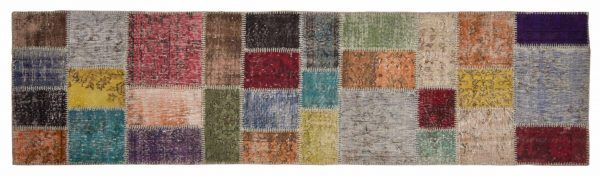 Tappeto Turchia Patchwork Passatoia 300x78cm Alto