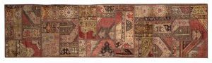 Tappeto Turchia Patchwork Passatoia 306x81cm Alto