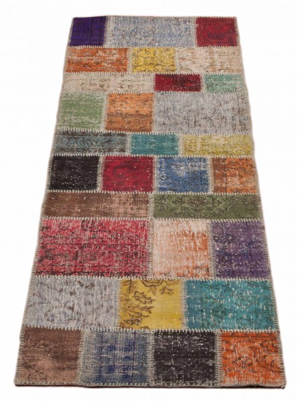 Tappeto Turchia Patchwork Passatoia 300x78cm Prospettiva