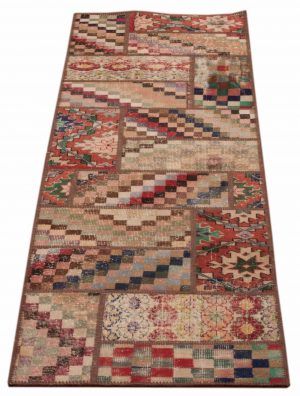 Tappeto Turchia Patchwork Passatoia 302x82cm Prospettiva