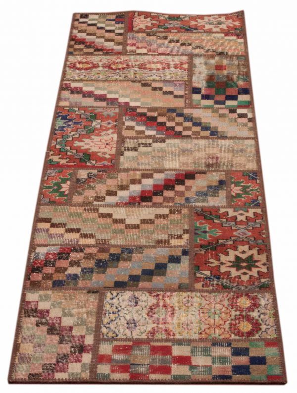Tappeto Turchia Patchwork Passatoia 302x82cm Prospettiva