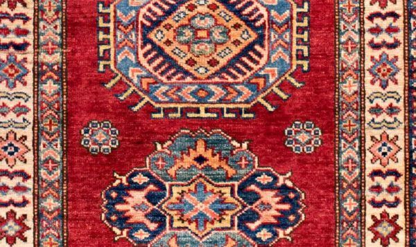 Tappeto Afgano Kazak 290x80cm Dettaglio