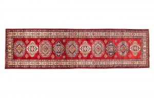 Tappeto Afgano Kazak 290x80cm Alto