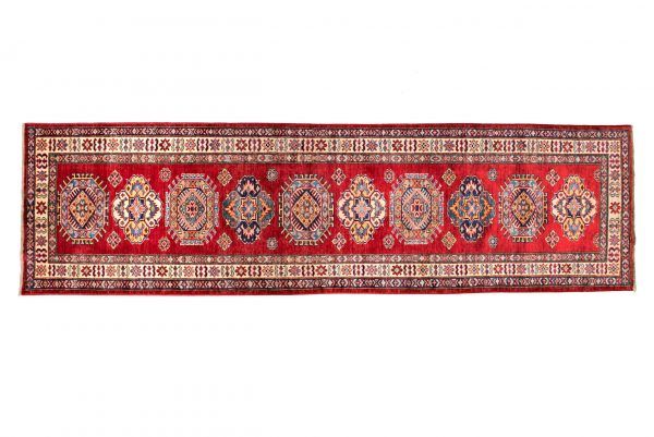 Tappeto Afgano Kazak 290x80cm Alto