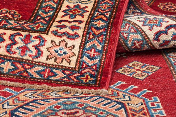 Tappeto Afgano Kazak 290x80cm Dettaglio