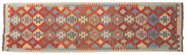 Tappeto Passatoia Afgano Kilim 293x82cm Alto