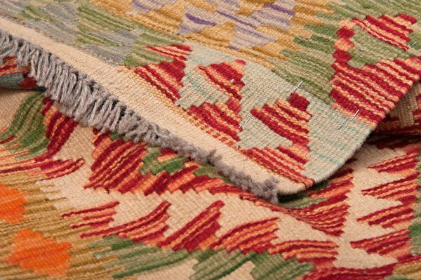 Tappeto Passatoia Afgano Kilim 200x84cm Dettaglio