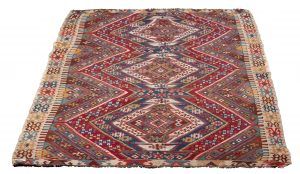 tappeto Caucasico Kilim Antico 336x175 cm Prospettiva