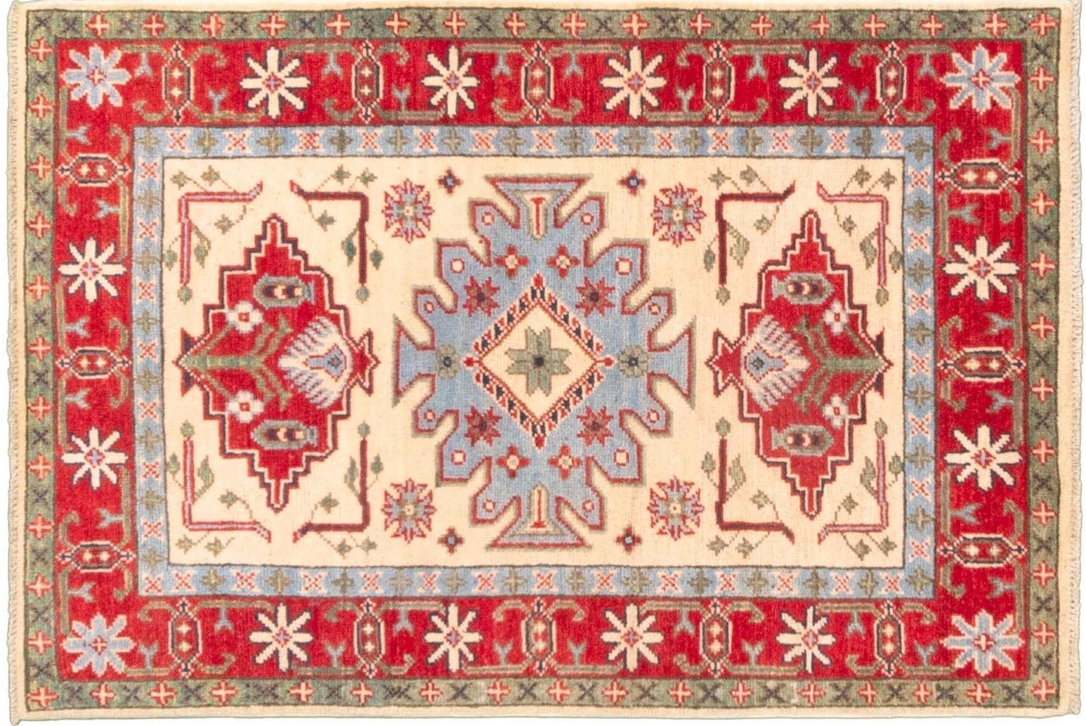 Tappeto Afgano Uzbek 121x83cm Alto
