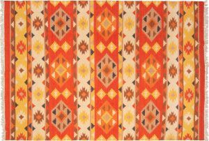 Tappeto Indiano Kilim 273x189cm Alto