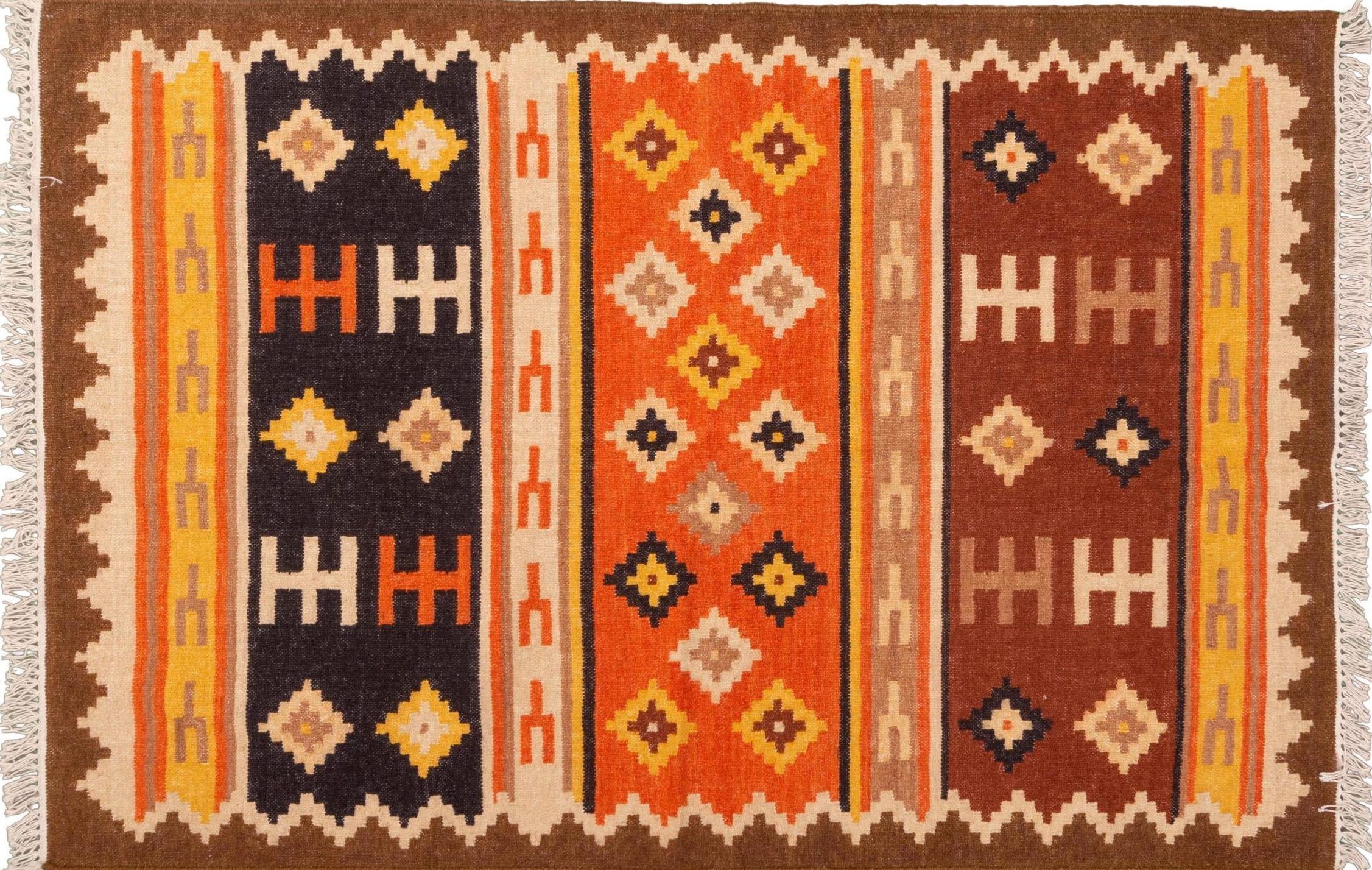 Tappeto Indiano Kilim 180x120cm Alto