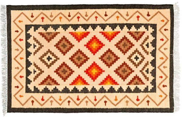 Tappeto Indiano Kilim 175x131cm Alto