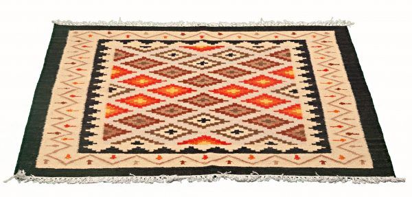 Tappeto Indiano Kilim 175x131cm Prospettiva