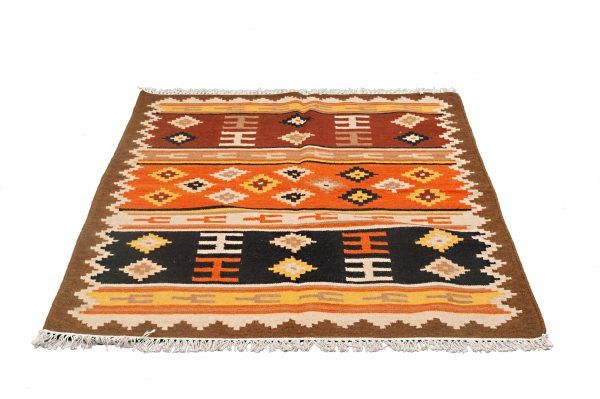 Tappeto Indiano Kilim 180x120cm Prospettiva