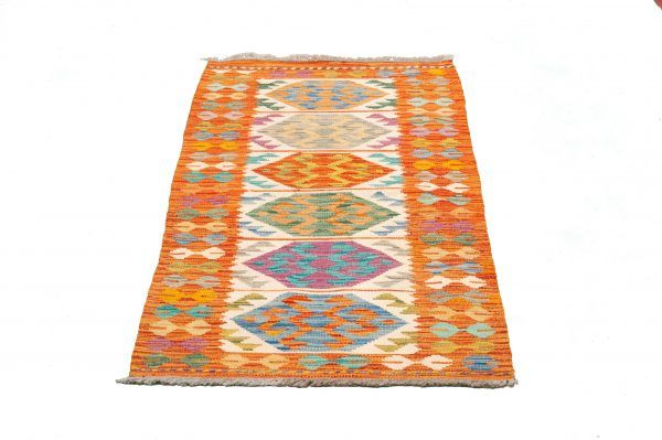 Tappeto Afgano Passatoia KIlim 173x64cm Prospettiva