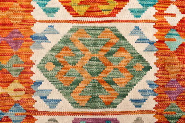 Tappeto Afgano Passatoia KIlim 173x64cm Dettaglio
