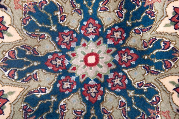 Tappeto Persiano Tabriz Rotondo 197x197cm Dettaglio