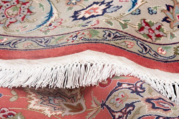 Tappeto Persiano Tabriz Rotondo 197x197cm Dettaglio