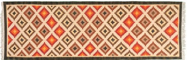 Tappeto Passatoia Indiano Kilim 245x81cm Alto