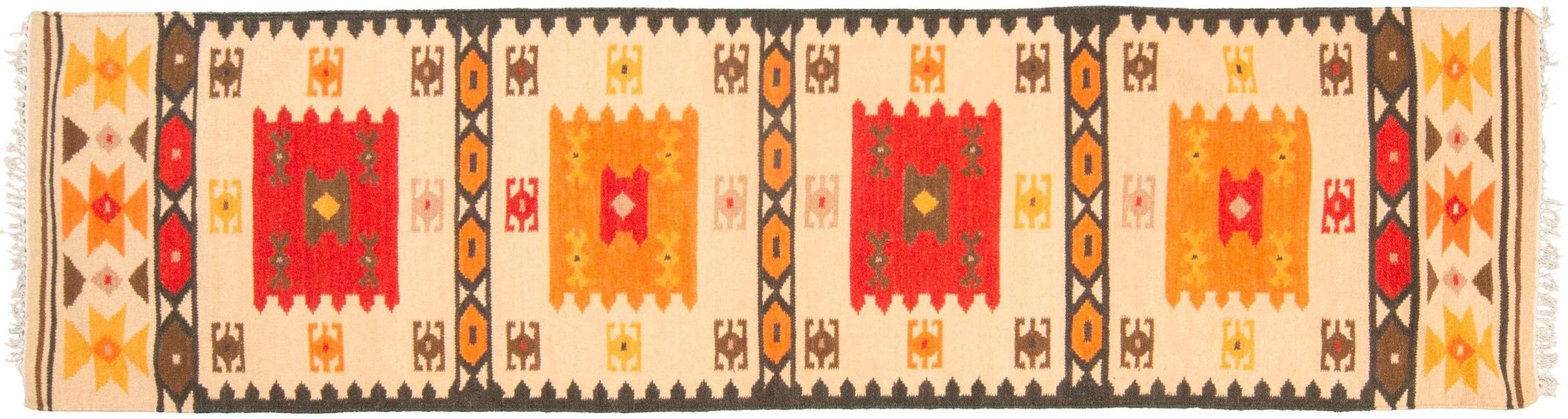 Tappeto India Passatoia Kilim 297x80cm Alto