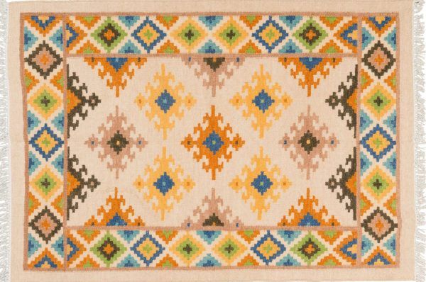 Tappeto India Kilim 188x122cm Alto