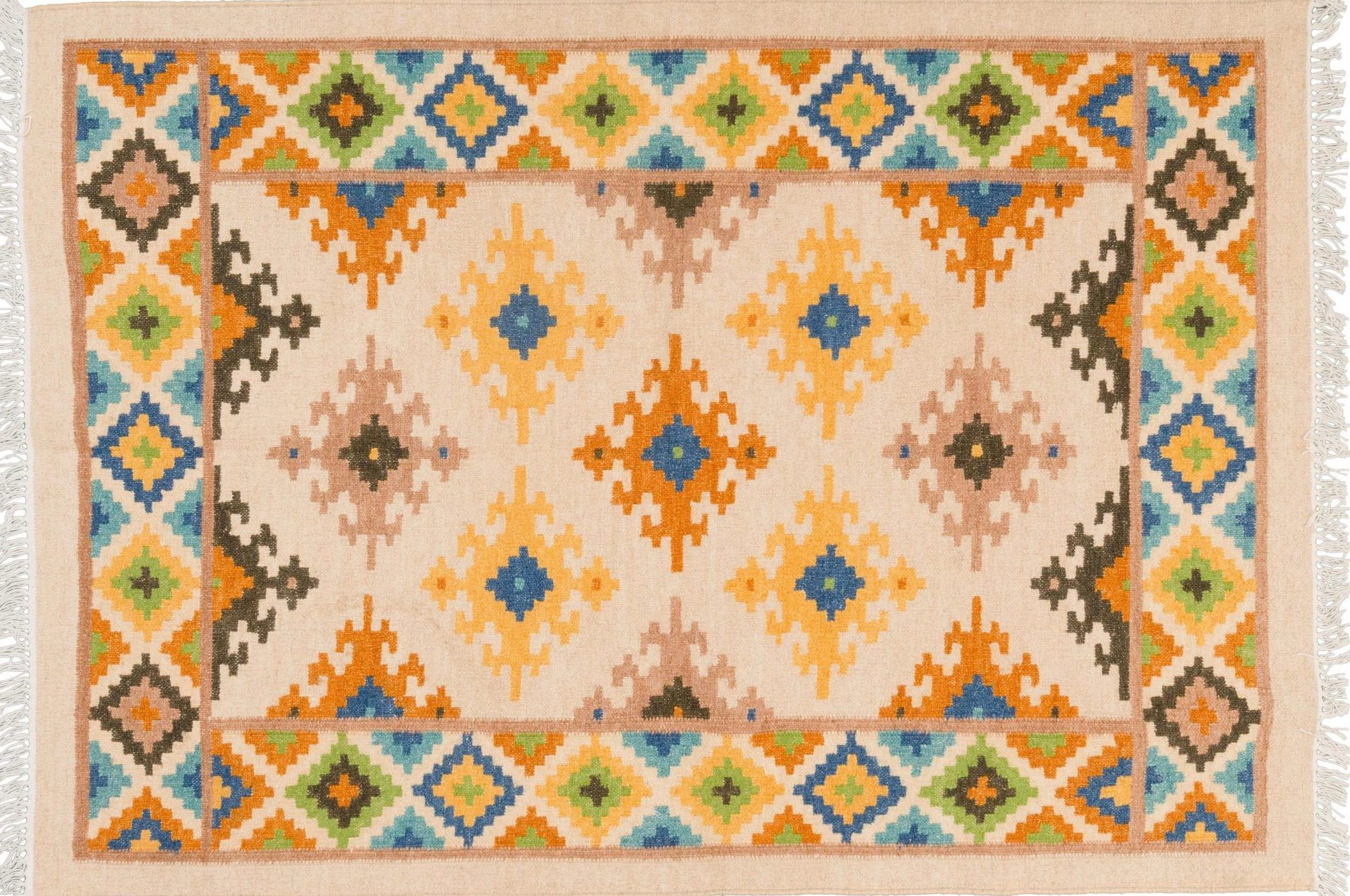 Tappeto India Kilim 188x122cm Alto