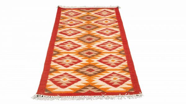 Tappeto India Kilim Passatoia 235x76cm Prospettiva