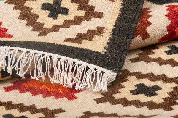 Tappeto Passatoia Indiano Kilim 245x81cm Dettaglio