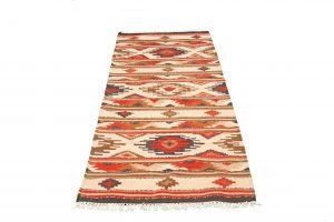 Tappeto Kilim India Passatoia 295x76 cm Prospettiva