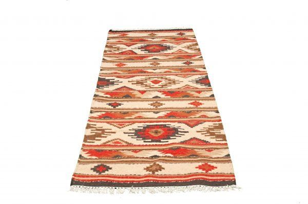 Tappeto Kilim India Passatoia 295x76 cm Prospettiva
