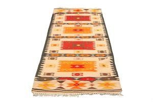 Tappeto India Passatoia Kilim 297x80cm Prospettiva