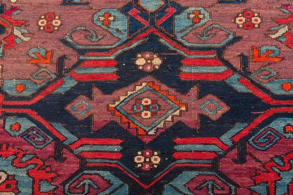 Tappeto Caucasico Sumak Antico 220x150 cm Dettaglio