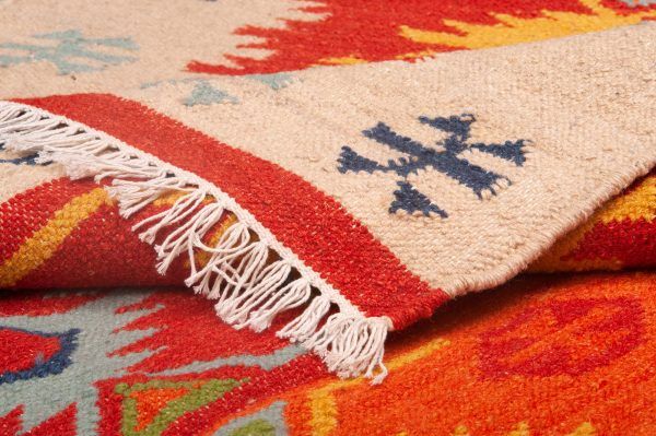 Tapeto India Kilim 245x157cm dettaglio
