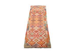 Tappeto Afgano Passatoia Kilim 405x73cm Prospettiva
