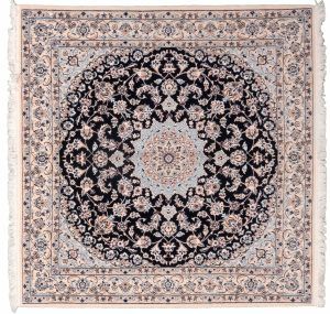 Tappeto Persiano Nain 9 capi 147x150cm. Alto