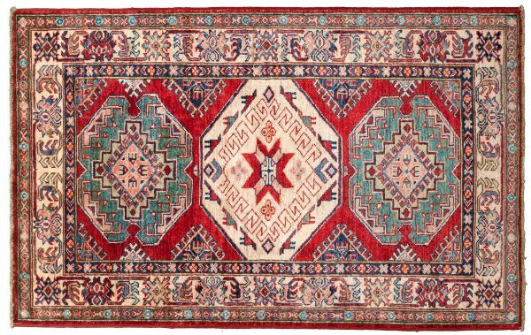 Tappeto Afgano Kazak Super 141x90cm Alto