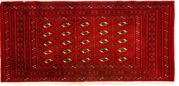 Tappeto Persiano Turkeman 130x63cm Alto