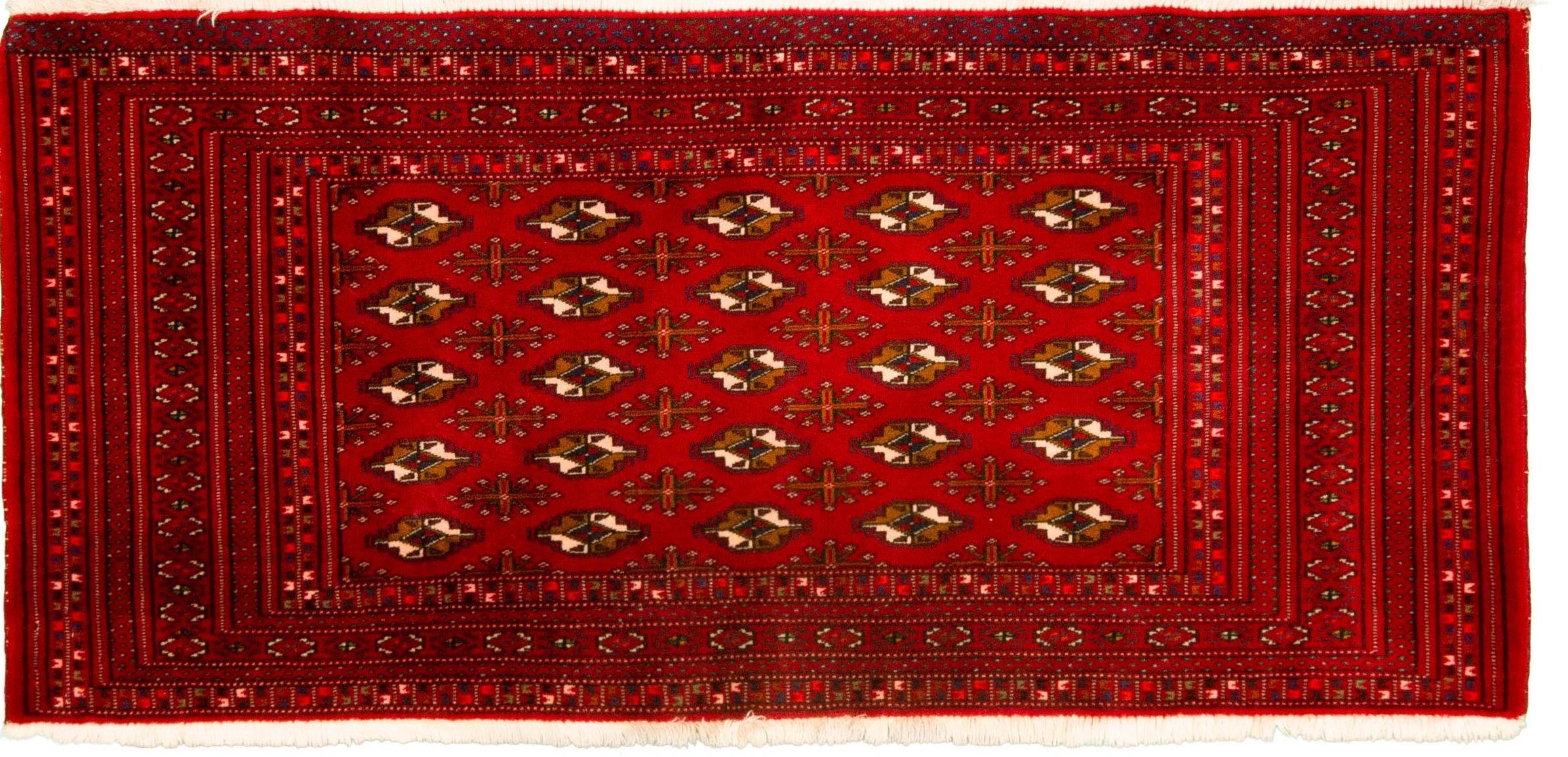 Tappeto Persiano Turkeman 130x63cm Alto