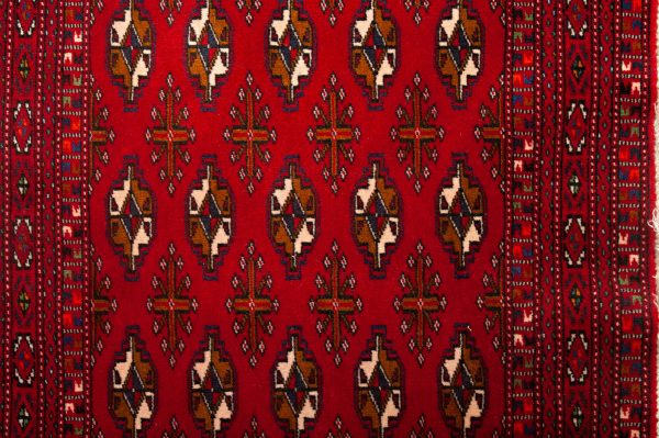 Tappeto Persiano Turkeman 130x63cm Dettaglio